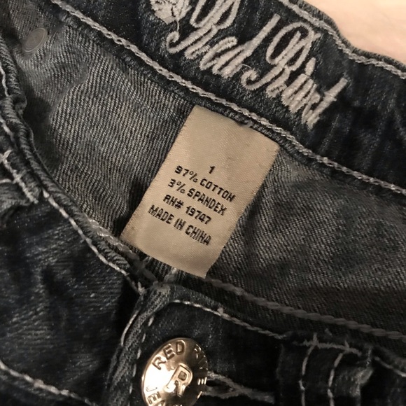 Red Rivet Jeans - Picture 1 of 8